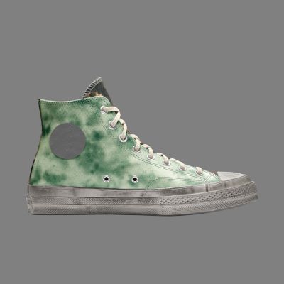 Custom Washed Chuck 70 High Top Green