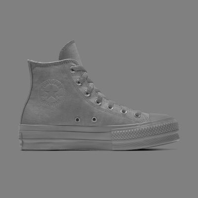 Custom Washed Platform Chuck Taylor All Star High Top Green